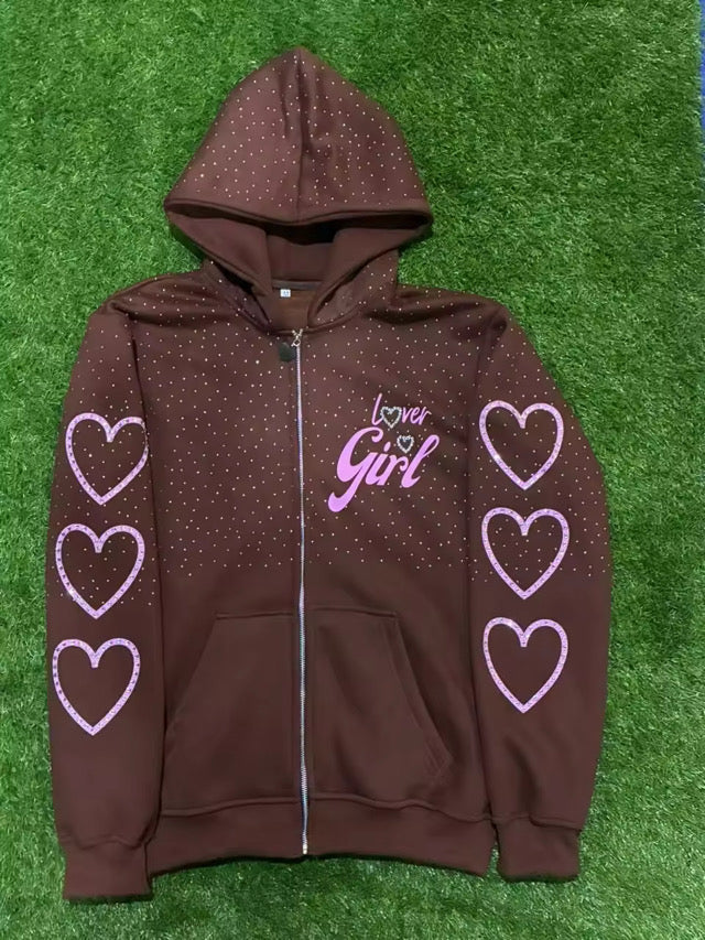 Pink & Brown Lover Girl Jacket