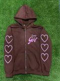 Pink & Brown Lover Girl Jacket